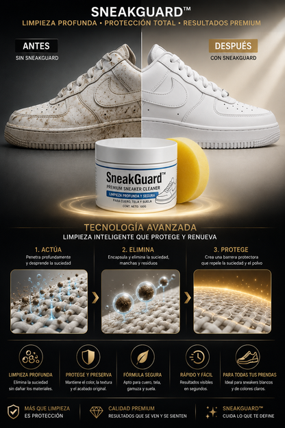 SneakGuard Limpia, Protege y Preserva Tus Tenis
